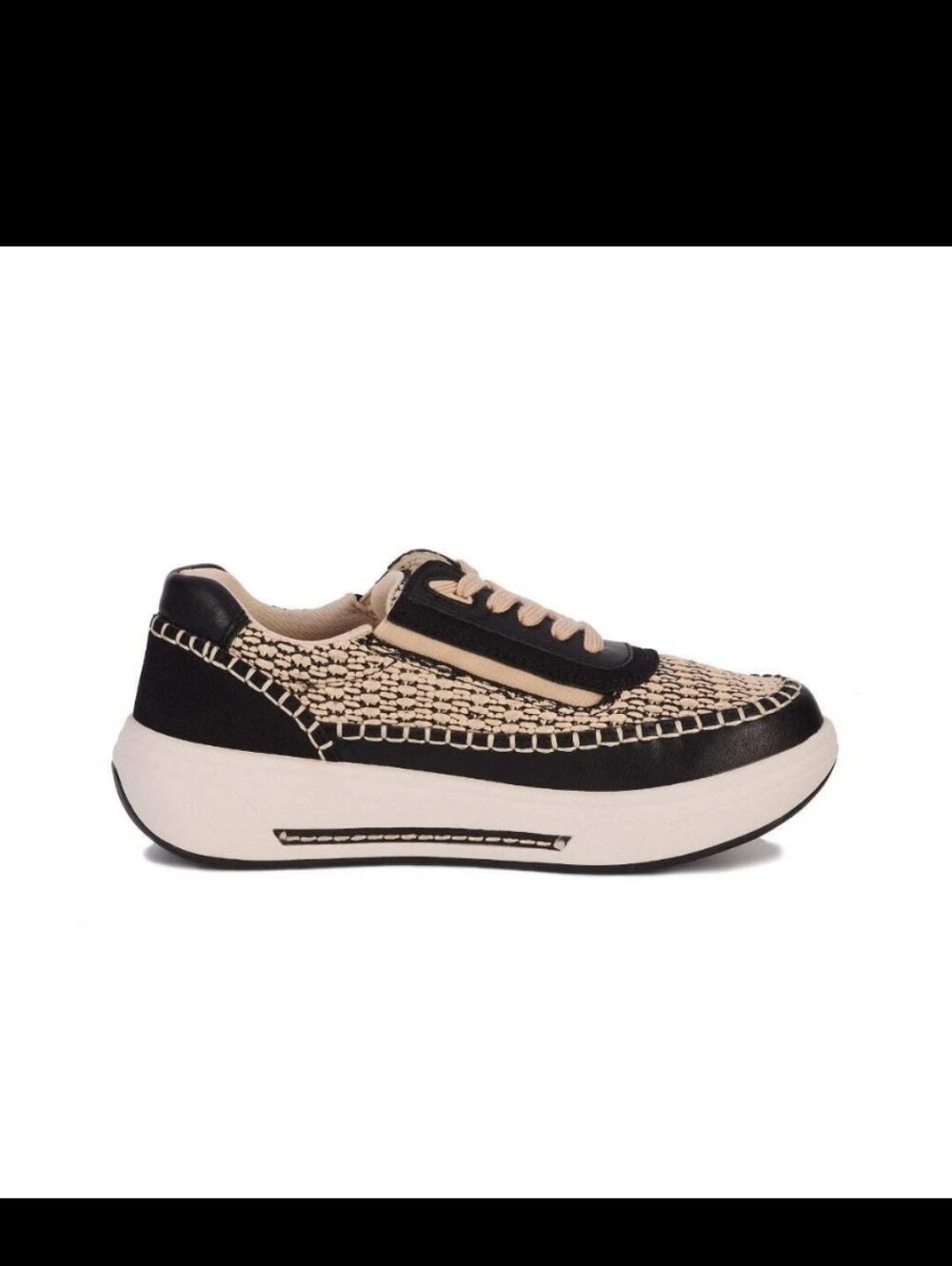 Drew Julep Womens Orthotic Sneaker Black Wide Walking Comfort Shoe